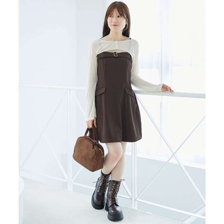 デコルテオープンミニワンピセット | MAJESTIC LEGON  | 詳細画像9 