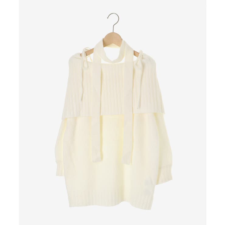 チョーカー付きオフショルミニワンピ | MAJESTIC LEGON  | 詳細画像32 