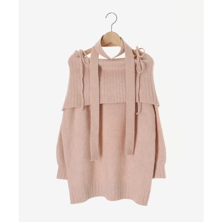 チョーカー付きオフショルミニワンピ | MAJESTIC LEGON  | 詳細画像33 