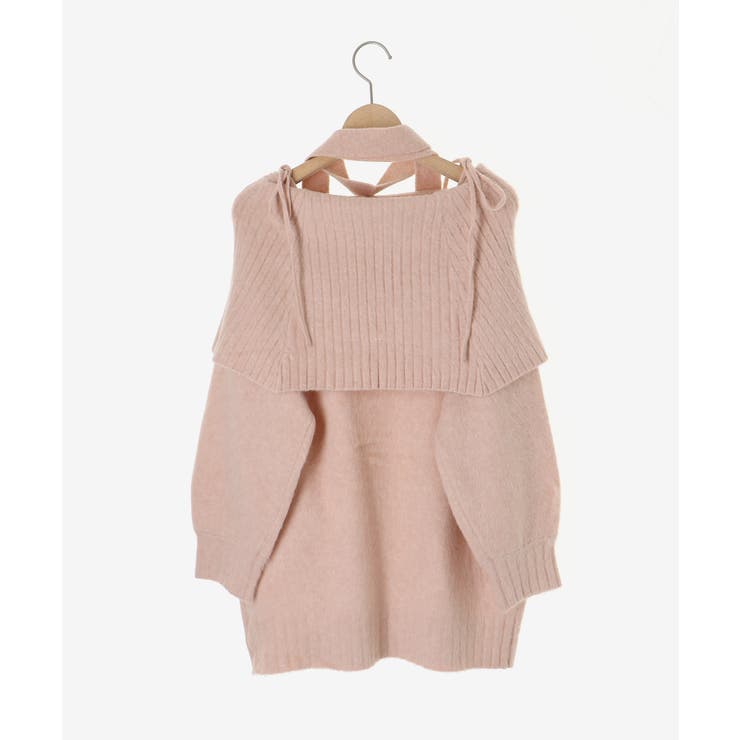 チョーカー付きオフショルミニワンピ | MAJESTIC LEGON  | 詳細画像35 