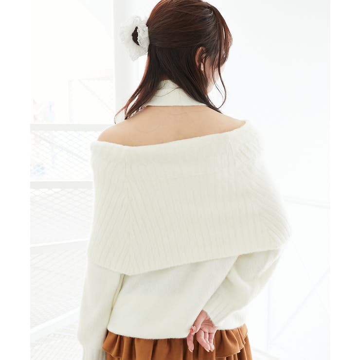 チョーカー付きオフショルミニワンピ | MAJESTIC LEGON  | 詳細画像7 