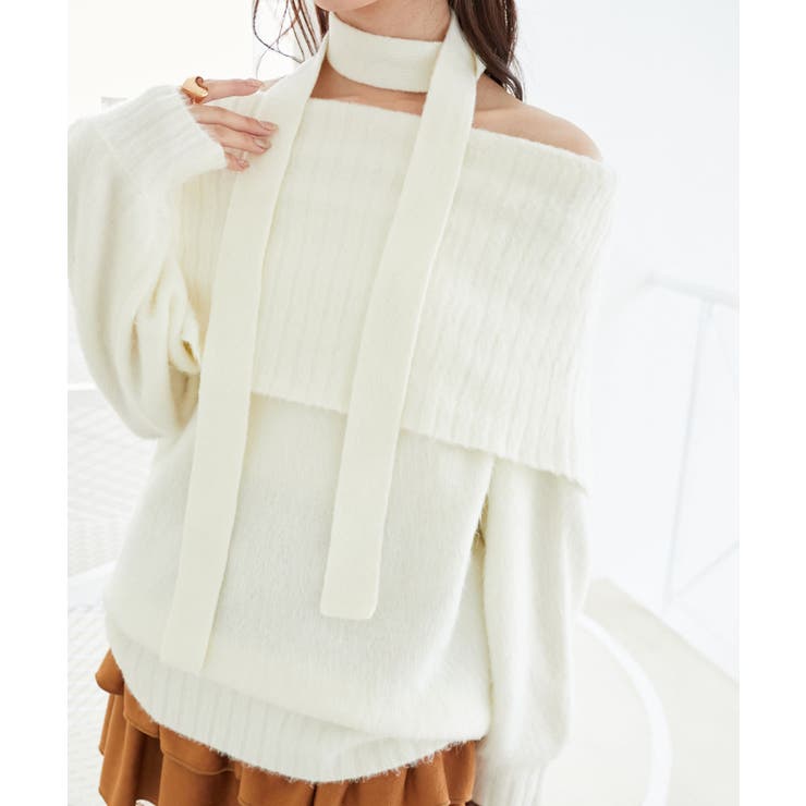 オフ | チョーカー付きオフショルミニワンピ | MAJESTIC LEGON 