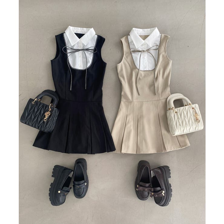 ドッキングノースリーブミニワンピース | MAJESTIC LEGON  | 詳細画像17