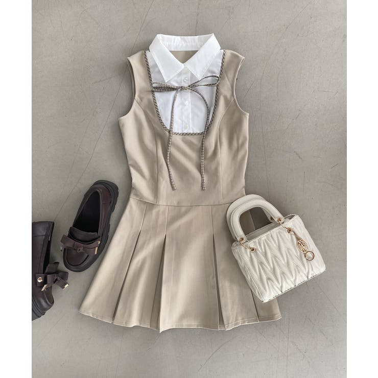 ドッキングノースリーブミニワンピース | MAJESTIC LEGON  | 詳細画像19