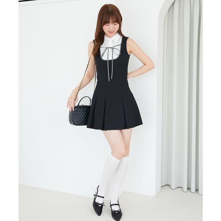 ドッキングノースリーブミニワンピース | MAJESTIC LEGON  | 詳細画像2