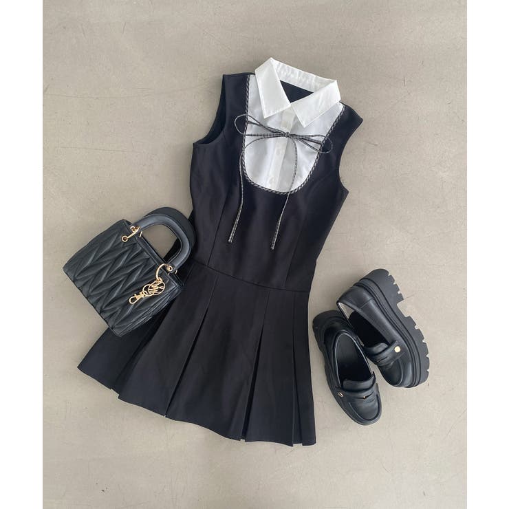 ドッキングノースリーブミニワンピース | MAJESTIC LEGON  | 詳細画像20