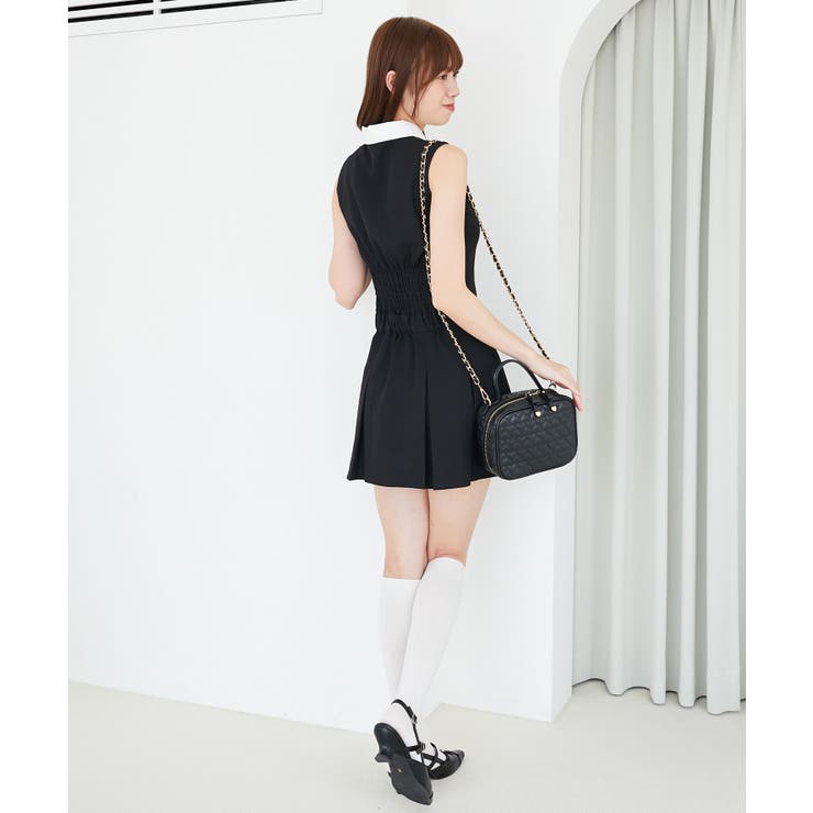 ドッキングノースリーブミニワンピース | MAJESTIC LEGON  | 詳細画像4