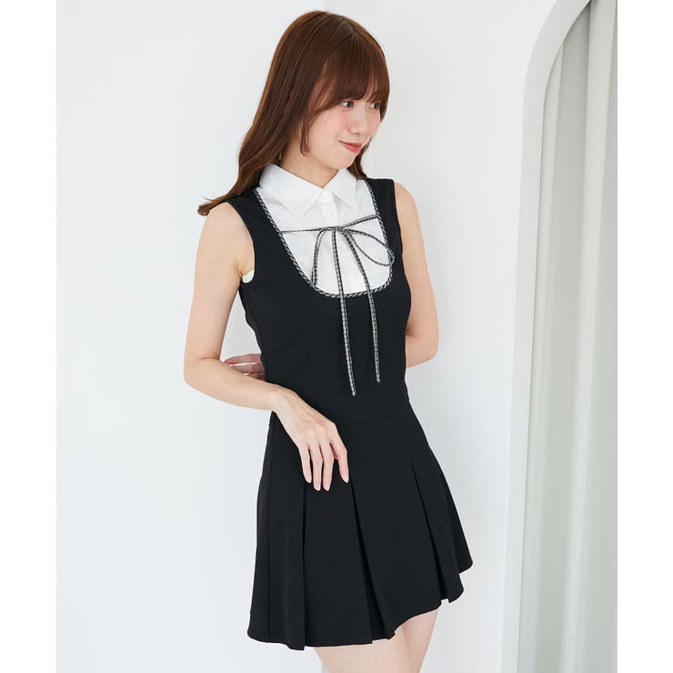 ドッキングノースリーブミニワンピース | MAJESTIC LEGON  | 詳細画像6