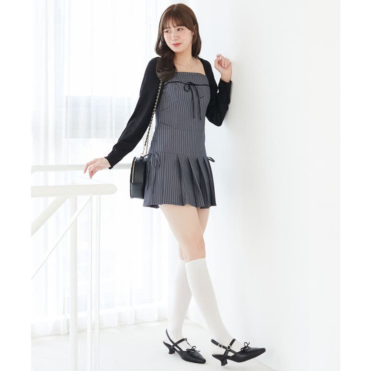 ドッキングプリーツミニワンピ | MAJESTIC LEGON  | 詳細画像18 