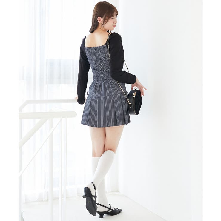 ドッキングプリーツミニワンピ | MAJESTIC LEGON  | 詳細画像19 