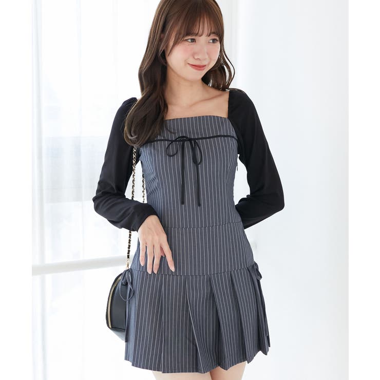 ドッキングプリーツミニワンピ | MAJESTIC LEGON  | 詳細画像20 