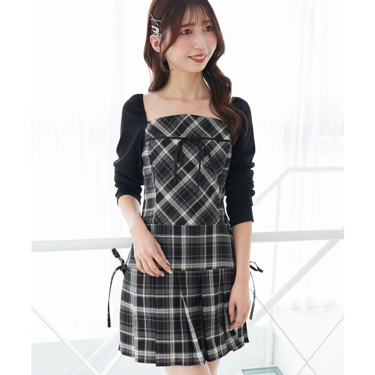 ドッキングプリーツミニワンピ | MAJESTIC LEGON  | 詳細画像27 