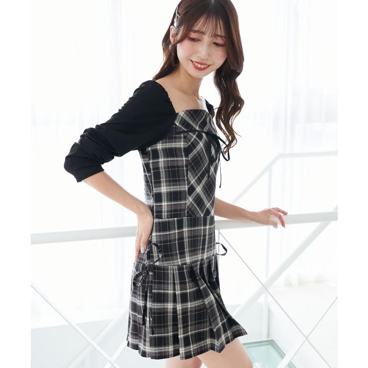 ドッキングプリーツミニワンピ | MAJESTIC LEGON  | 詳細画像28 