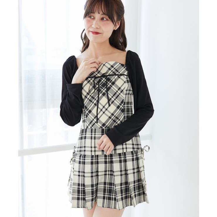 ドッキングプリーツミニワンピ | MAJESTIC LEGON  | 詳細画像6 