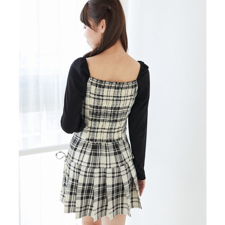 ドッキングプリーツミニワンピ | MAJESTIC LEGON  | 詳細画像8 