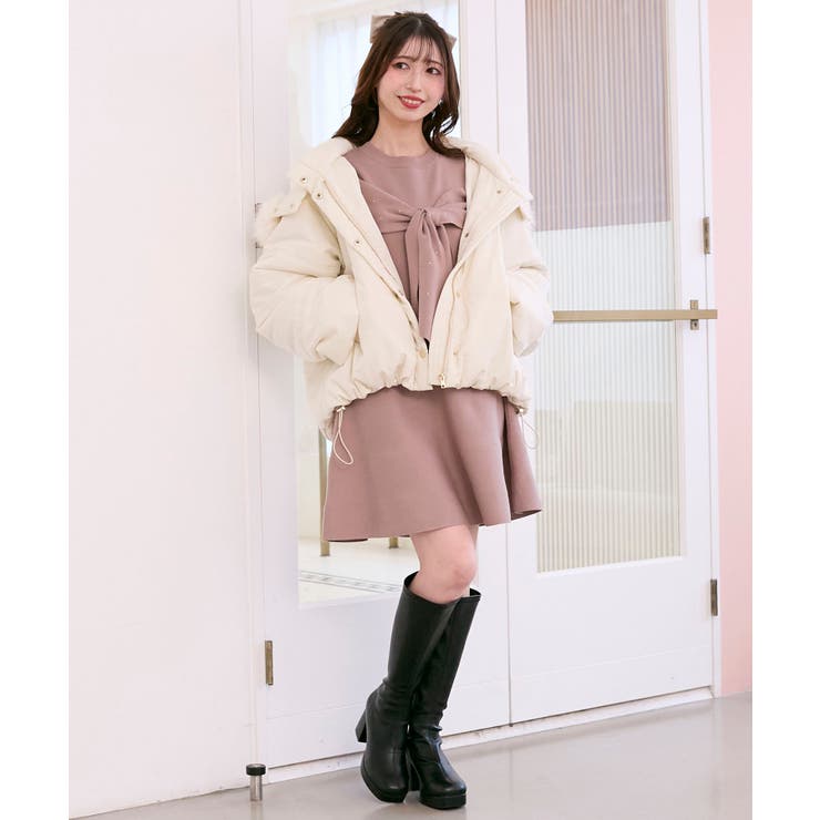 ビジューリボンニットミニワンピース | MAJESTIC LEGON  | 詳細画像15 