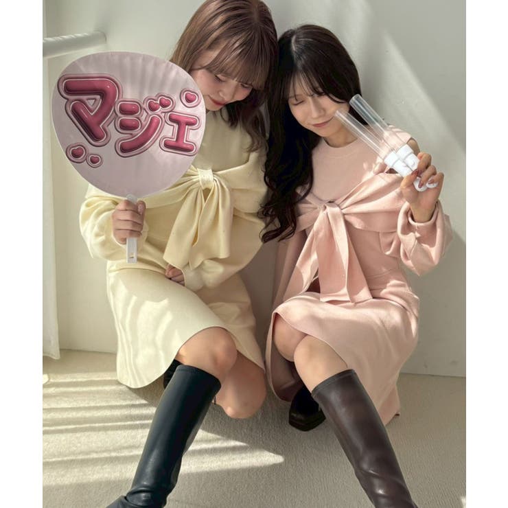 ビジューリボンニットミニワンピース | MAJESTIC LEGON  | 詳細画像18 