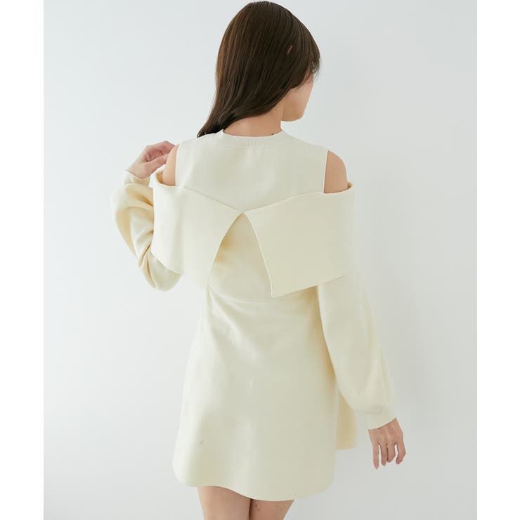 ビジューリボンニットミニワンピース | MAJESTIC LEGON  | 詳細画像25 