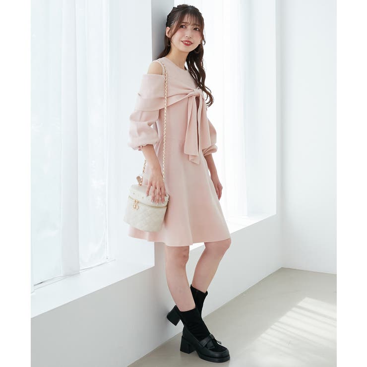 ビジューリボンニットミニワンピース | MAJESTIC LEGON  | 詳細画像29 