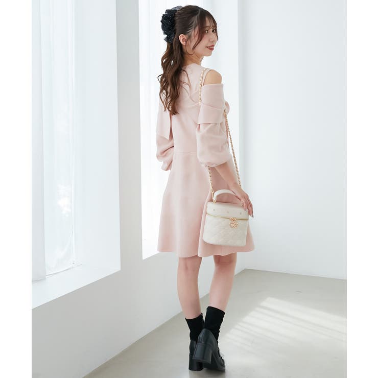 ビジューリボンニットミニワンピース | MAJESTIC LEGON  | 詳細画像30 