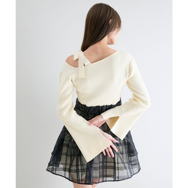 ショルダーリボンコルセットミニワンピ | MAJESTIC LEGON  | 詳細画像10 