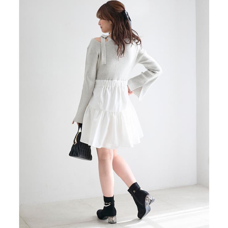 ショルダーリボンコルセットミニワンピ | MAJESTIC LEGON  | 詳細画像14 