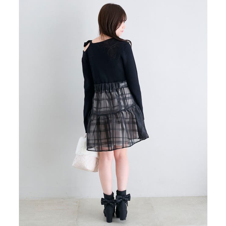 ショルダーリボンコルセットミニワンピ | MAJESTIC LEGON  | 詳細画像23 