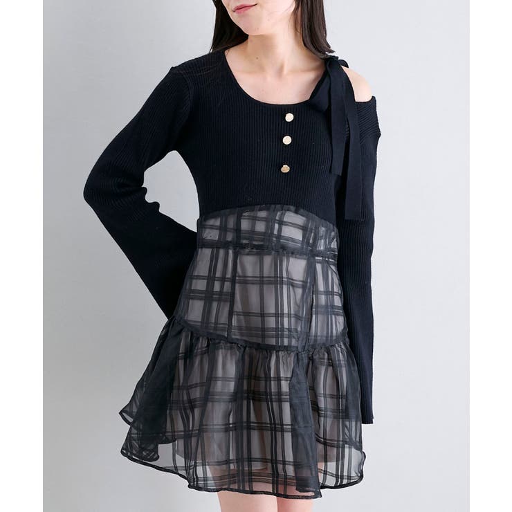 ショルダーリボンコルセットミニワンピ | MAJESTIC LEGON  | 詳細画像24 