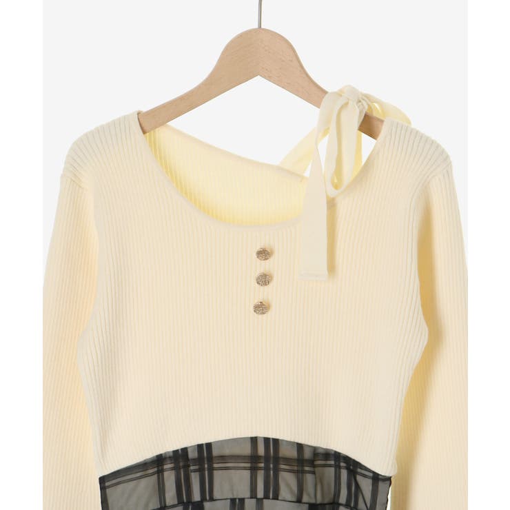 ショルダーリボンコルセットミニワンピ | MAJESTIC LEGON  | 詳細画像32 