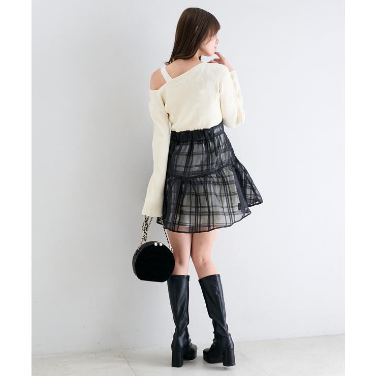 ショルダーリボンコルセットミニワンピ | MAJESTIC LEGON  | 詳細画像7 