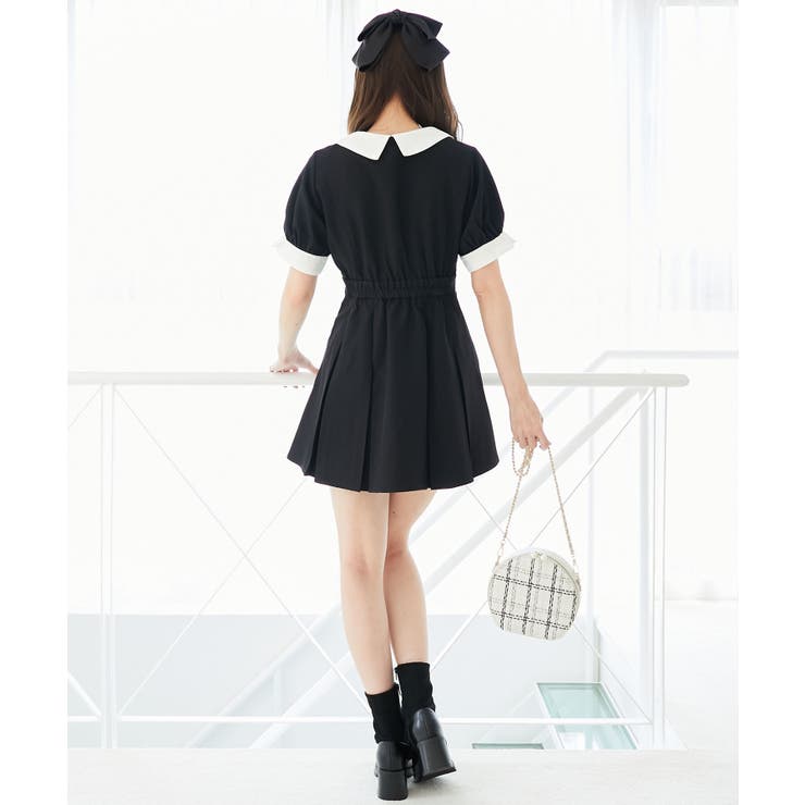 衿配色ミニワンピース | MAJESTIC LEGON  | 詳細画像4 