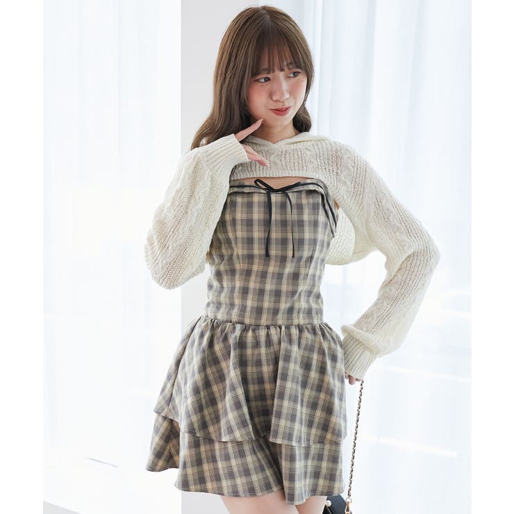 フードボレロ×ミニキャミワンピセット | MAJESTIC LEGON  | 詳細画像10 