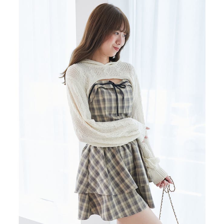 フードボレロ×ミニキャミワンピセット | MAJESTIC LEGON  | 詳細画像11 