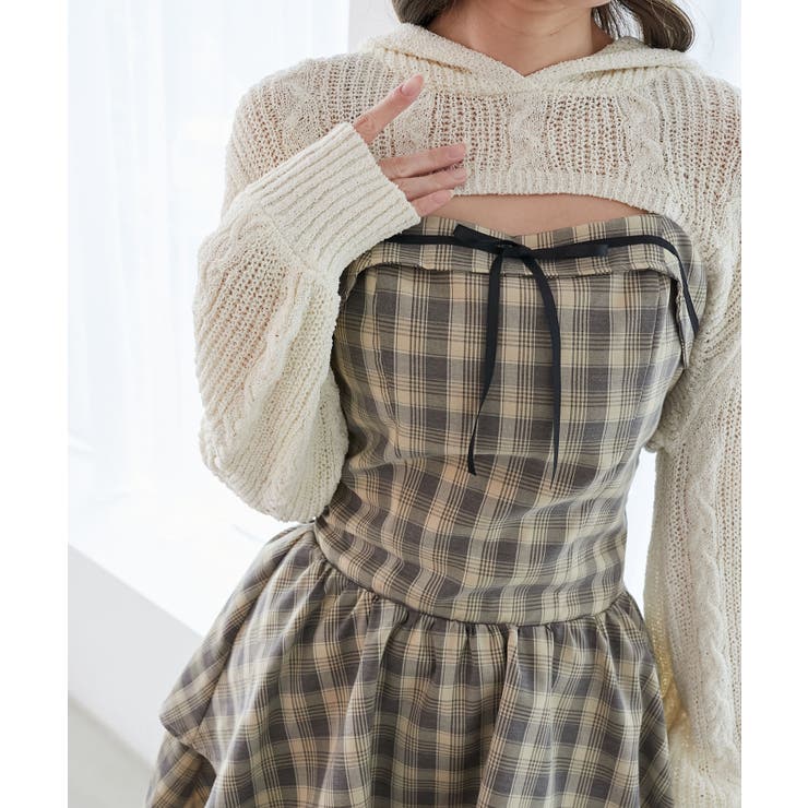 フードボレロ×ミニキャミワンピセット | MAJESTIC LEGON  | 詳細画像13 