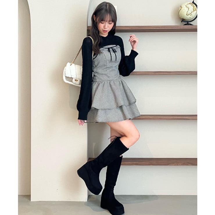 フードボレロ×ミニキャミワンピセット | MAJESTIC LEGON  | 詳細画像19 