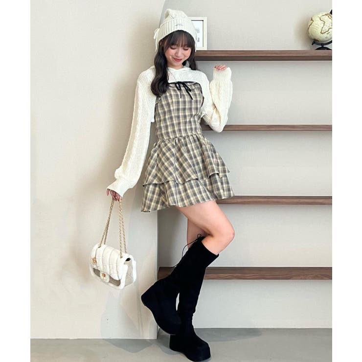 フードボレロ×ミニキャミワンピセット | MAJESTIC LEGON  | 詳細画像3 