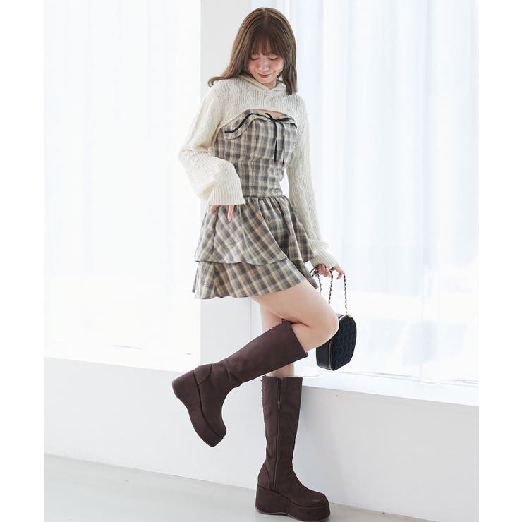 フードボレロ×ミニキャミワンピセット | MAJESTIC LEGON  | 詳細画像8 