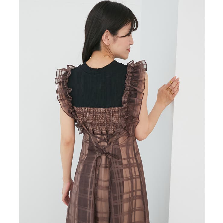 ノースリフリルドッキングワンピ | MAJESTIC LEGON  | 詳細画像7 