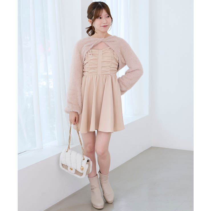 リィ ふわふわニット×ミニワンピセット[品番：CTYW0005023]｜MAJESTIC LEGON