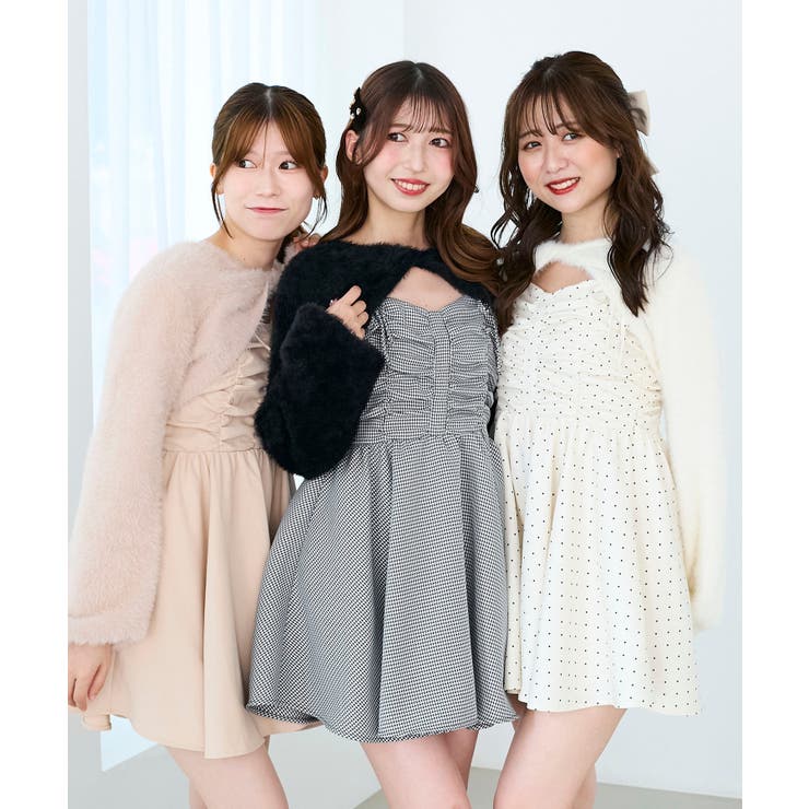 ふわふわニット×ミニワンピセット | MAJESTIC LEGON  | 詳細画像3 