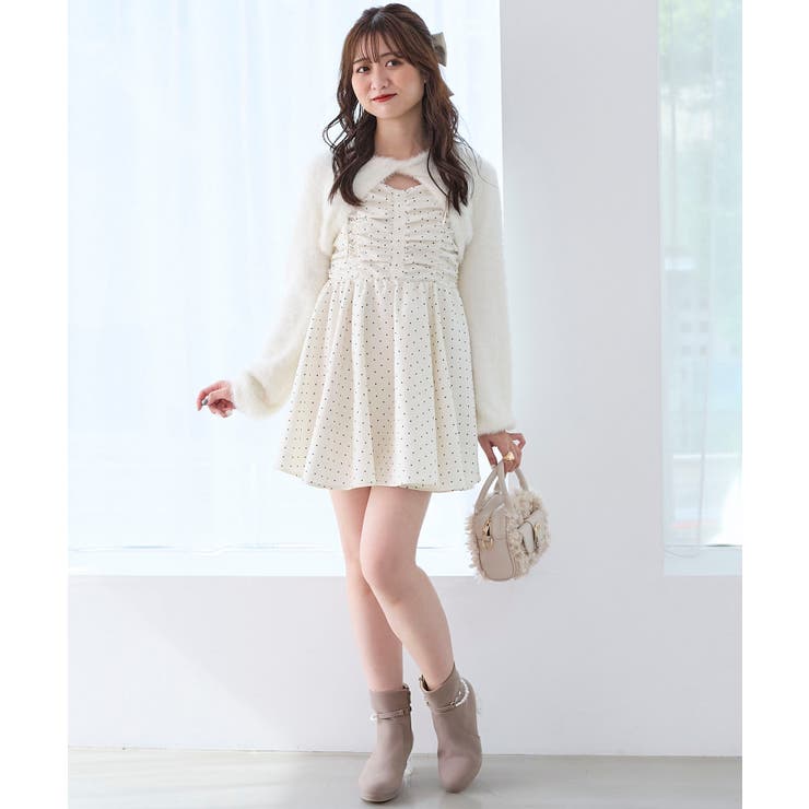 ふわふわニット×ミニワンピセット | MAJESTIC LEGON  | 詳細画像4 