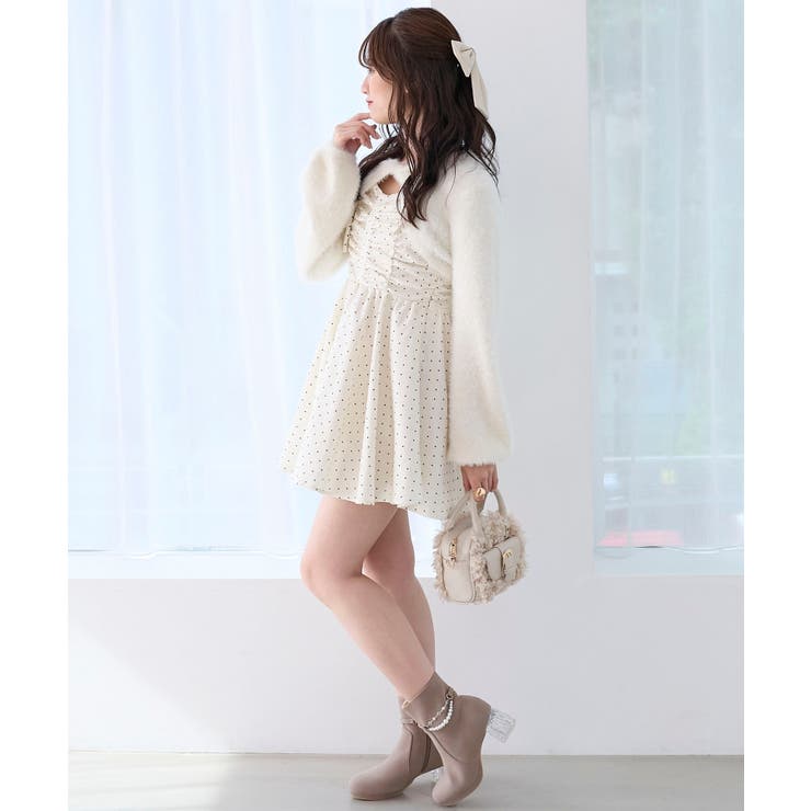 ふわふわニット×ミニワンピセット | MAJESTIC LEGON  | 詳細画像5 