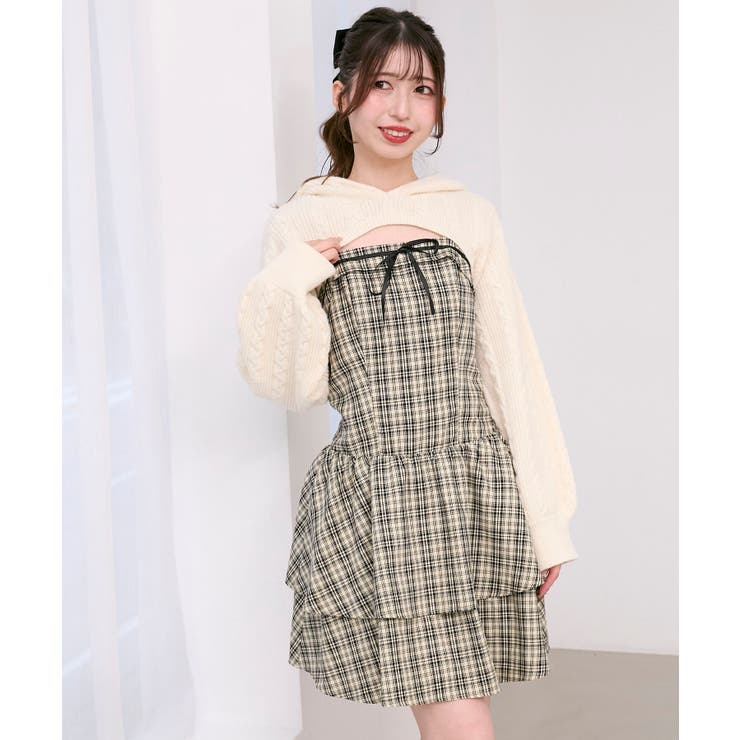 ケーブルフードボレロセットミニワンピ | MAJESTIC LEGON  | 詳細画像10 