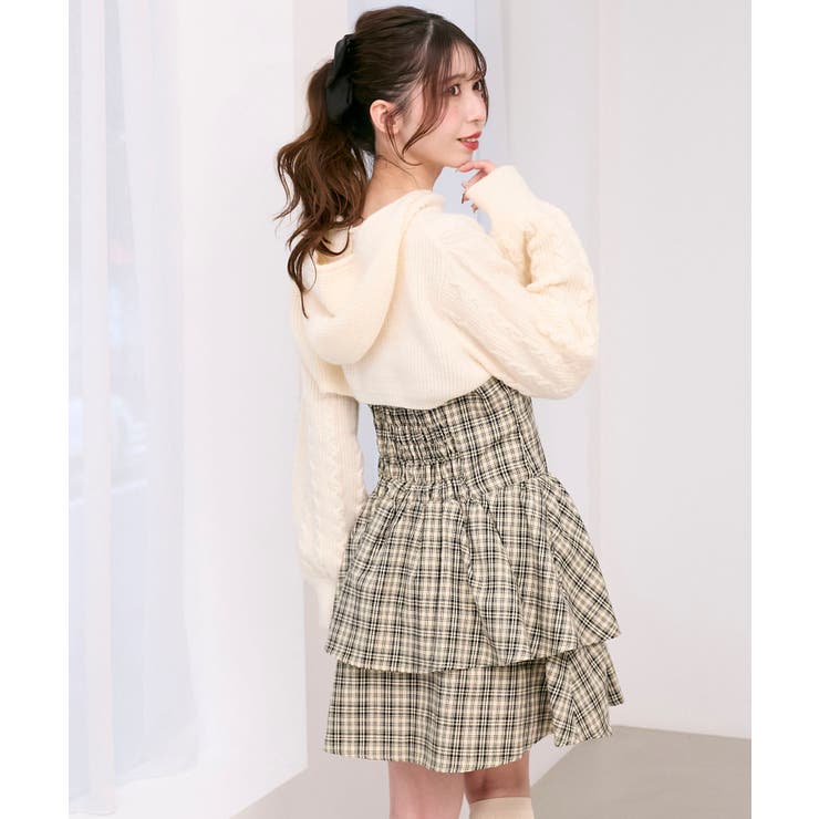 ケーブルフードボレロセットミニワンピ | MAJESTIC LEGON  | 詳細画像12 