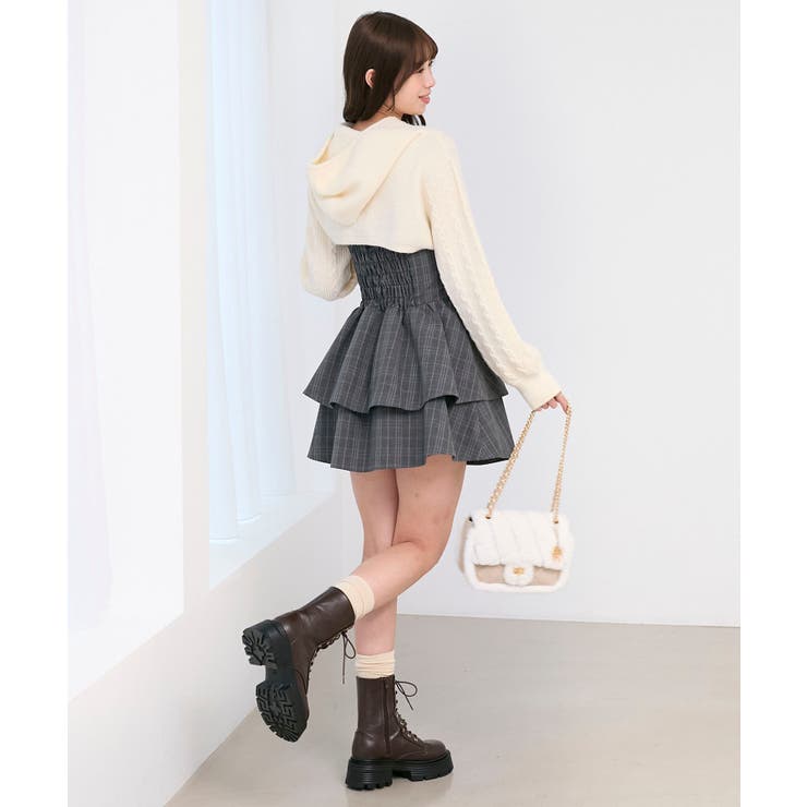 ケーブルフードボレロセットミニワンピ | MAJESTIC LEGON  | 詳細画像17 