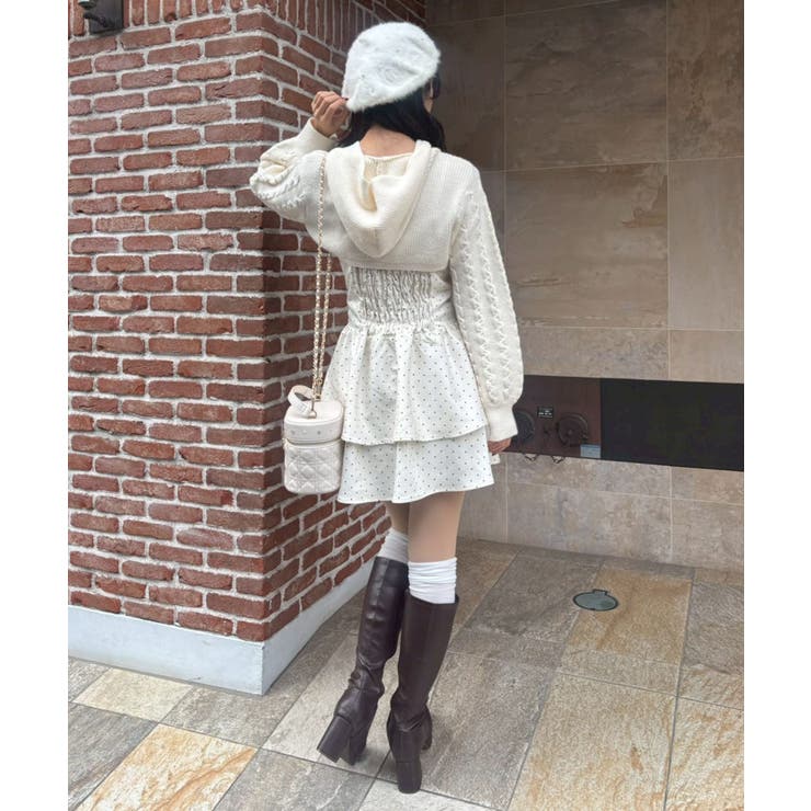 ケーブルフードボレロセットミニワンピ | MAJESTIC LEGON  | 詳細画像3 