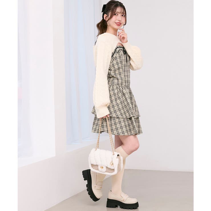 ケーブルフードボレロセットミニワンピ | MAJESTIC LEGON  | 詳細画像7 