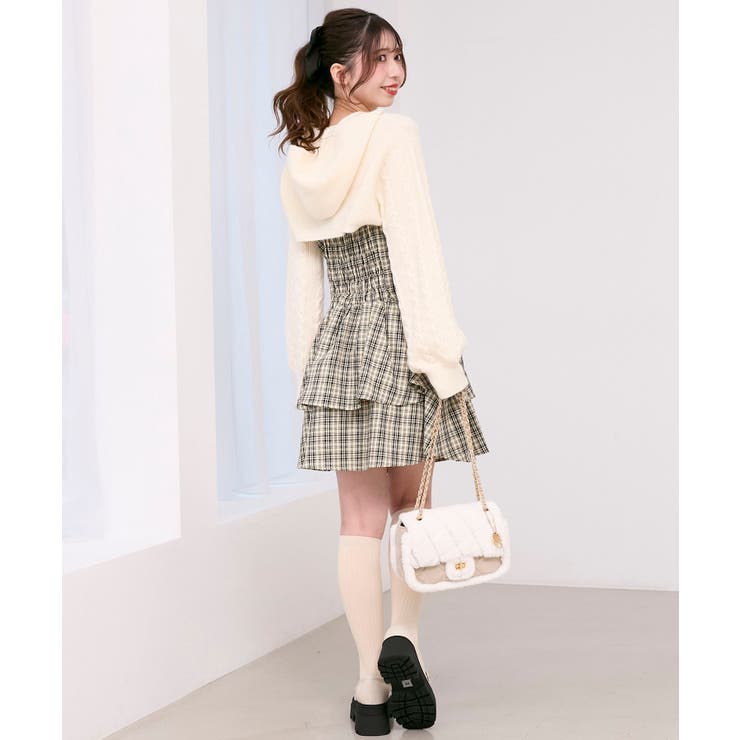 ケーブルフードボレロセットミニワンピ | MAJESTIC LEGON  | 詳細画像8 