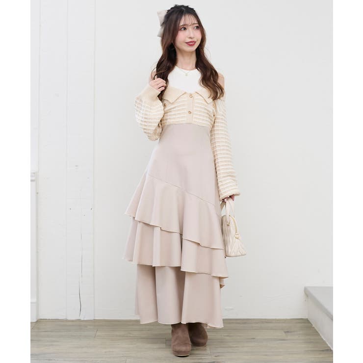 ツイードニットドッキングワンピース | MAJESTIC LEGON  | 詳細画像11 