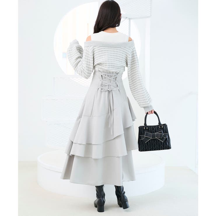 ツイードニットドッキングワンピース | MAJESTIC LEGON  | 詳細画像16 